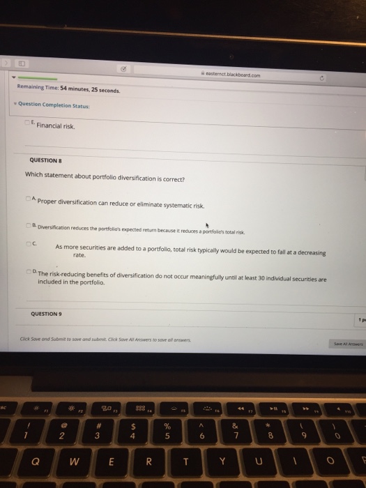 also called market risk. is the risk that affects all securities, and