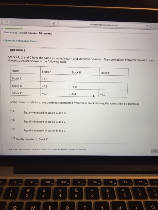 therefore is DA Diversifiable risk. B Risk that can be offset or