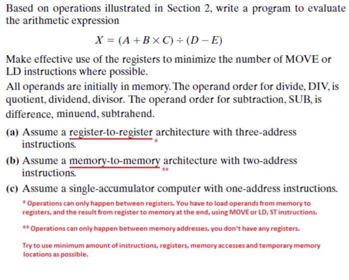  Based on operations illustrated in Section 2, write a program to