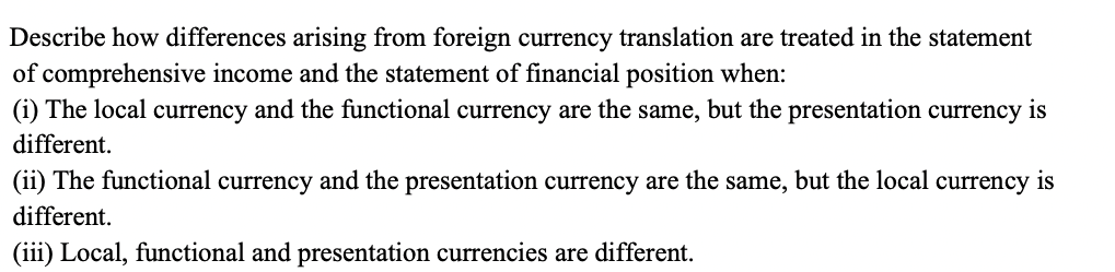 Describe how differences arising from foreign currency translation are treated in