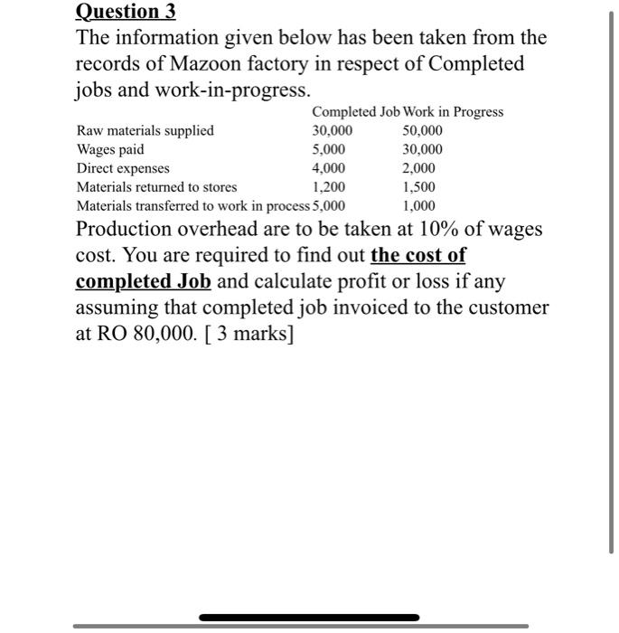  30,000 Question 3 The information given below has been taken from