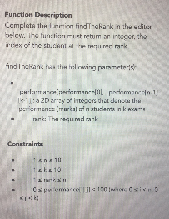 appears for exactly 'k' exams. The class teacher has the list of