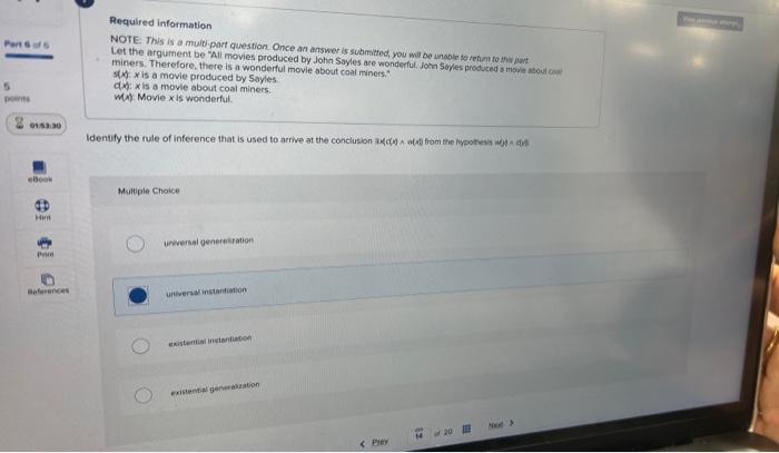 Its not existential instantation, please answer correctly with work :) Required information