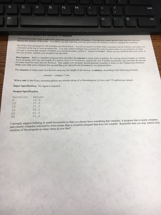  Develop a Java program for the problem described below. You do