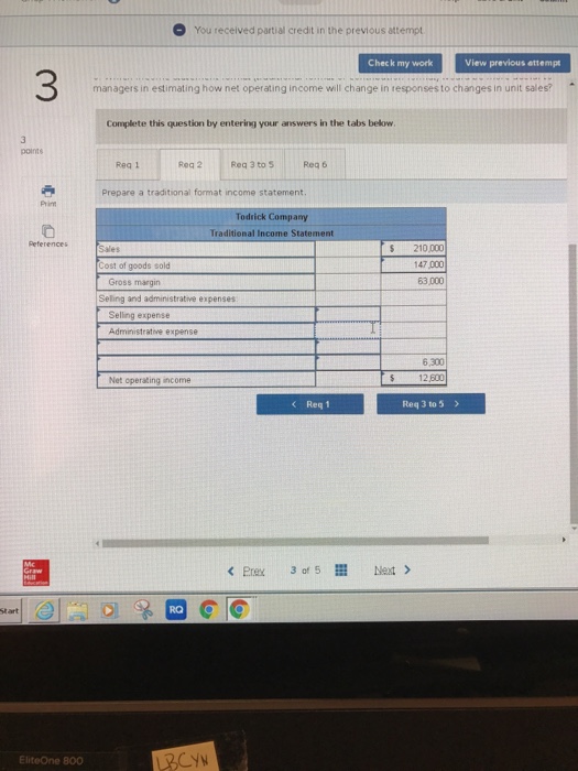 is a merchandiser that reported the following information based on 1000 units