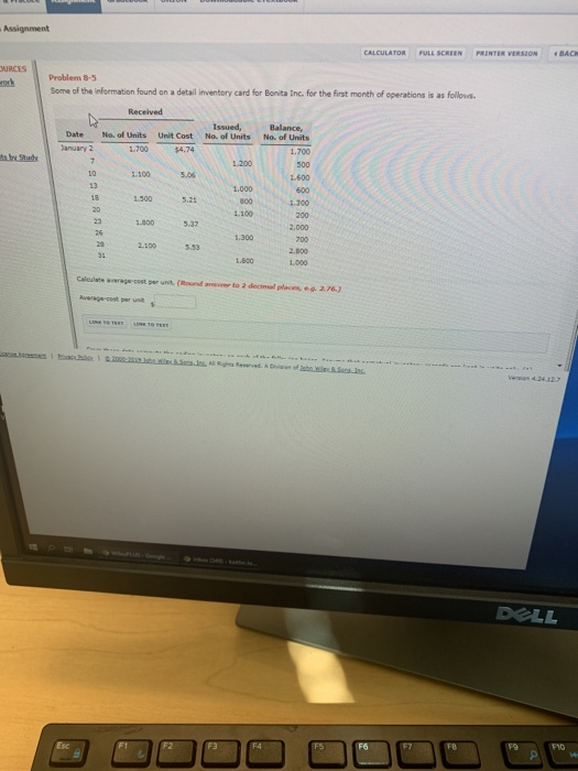  CALCULATOR FuLL SCREEN PRINTER VERSION 8.ACR URCES Problem 8-3 Some of