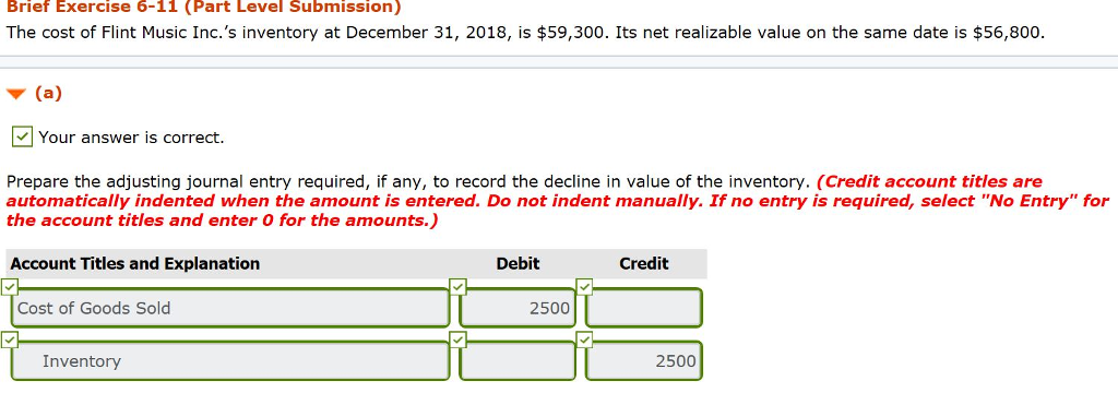 PRESENTATION & ANALYSIS OF INVENTORY ?Note: I have completed part a), ?please