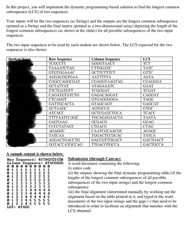 In this project, you will implement the dynamic programming-based solution to find