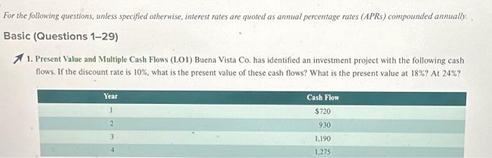  12. Calculating Perpetuity Values (LO1) In the previous problem, suppose a