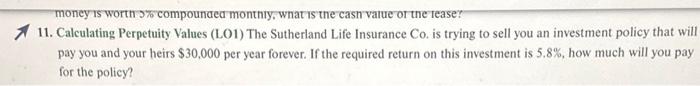 would this be a fair deal? 5. Calculating Annuity Cash Flows (LO1)