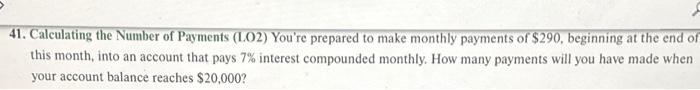compounded monthiy, what is the casn value or the lease? 11. Calculating