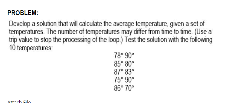  FLOWCHAT NEEED : Develop a solution that will calculate the average