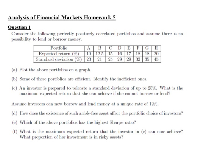  please answer question (d) (e) (f), thank you Analysis of Financial
