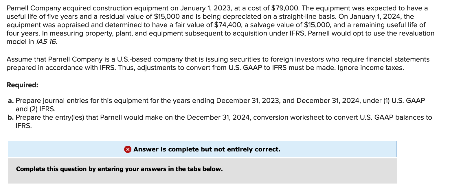Please post the correct answers for this problem. I have attached the