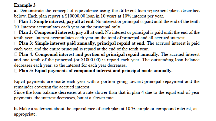  Example 3 a. Demonstrate the concept of equivalence using the different