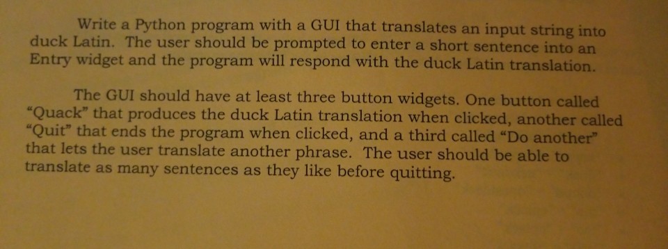  I'm having problems writing this program. Write a Python program with