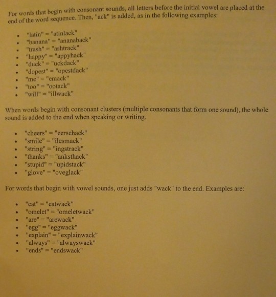 a GUI that translates an input string into duck Latin. The user