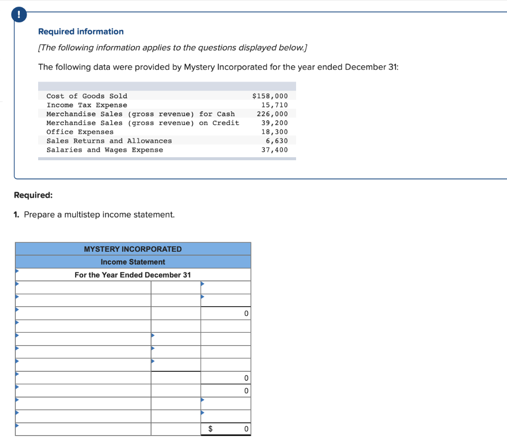 PLEASE ANSWER All. 1, 2a2b and c Required information [The following information