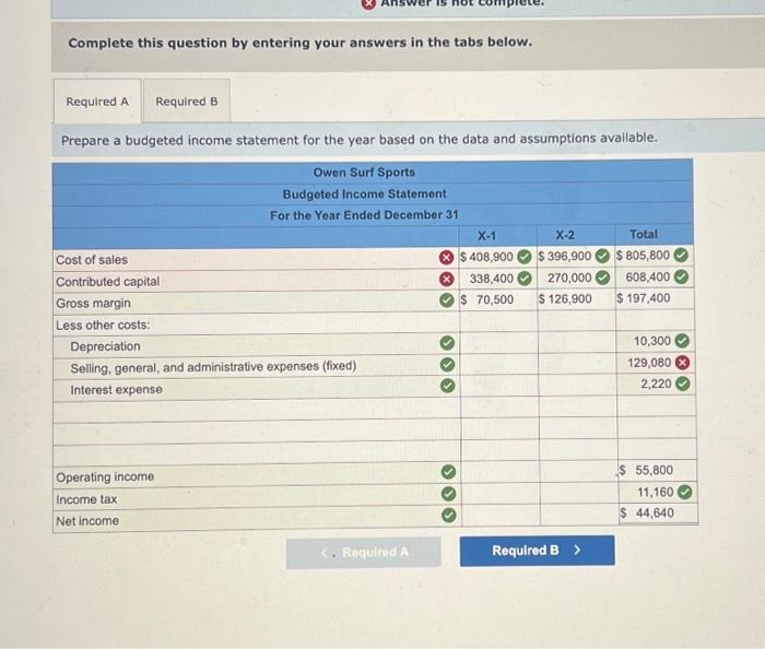 6, 8) [The following information applies to the questions displayed below.] Owen