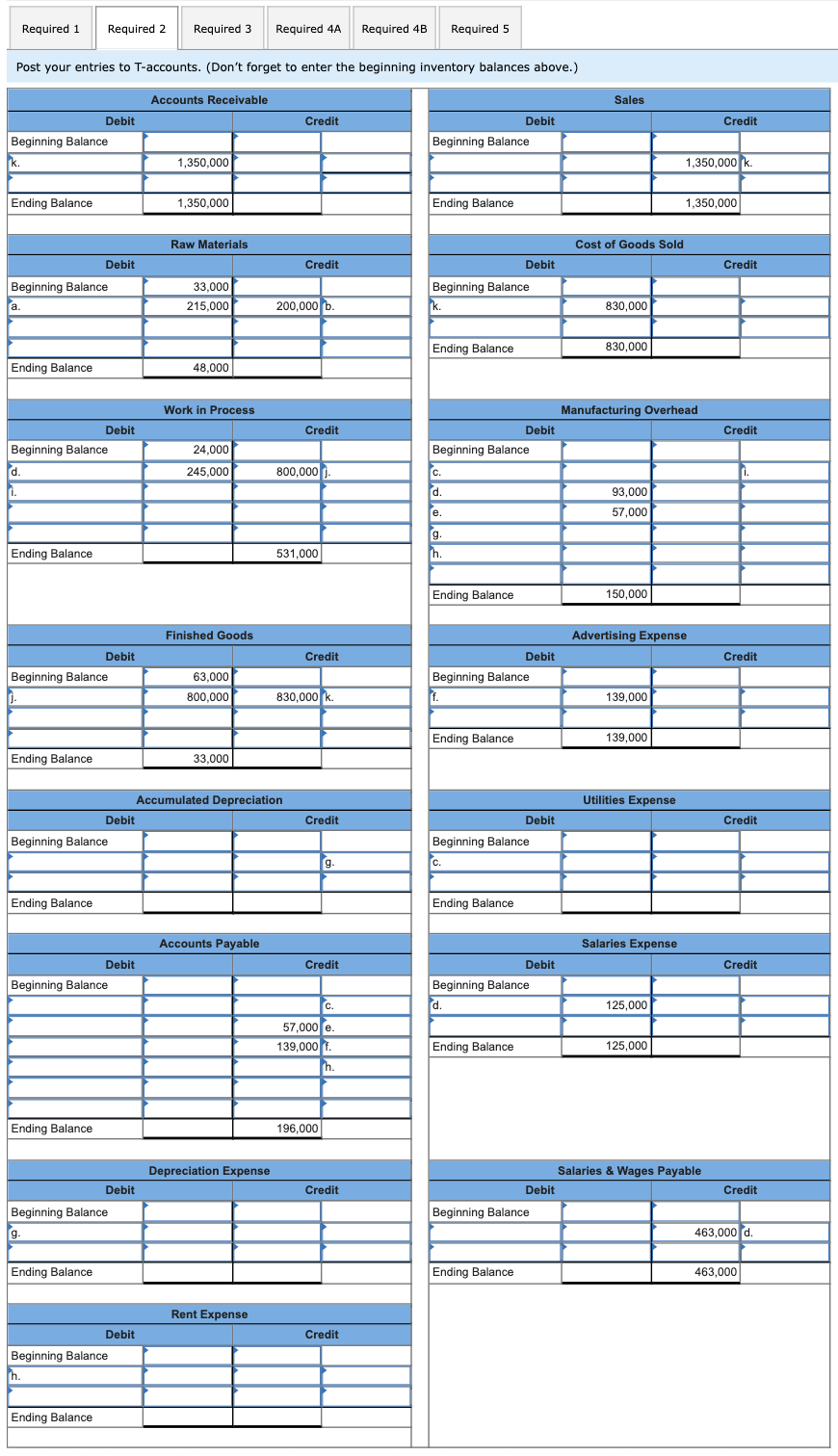 preceding transactions. Notes: If no entry is required for a transaction/event, select