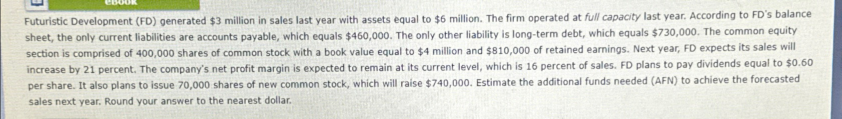  Futuristic Development (FD) generated $3 million in sales last year with