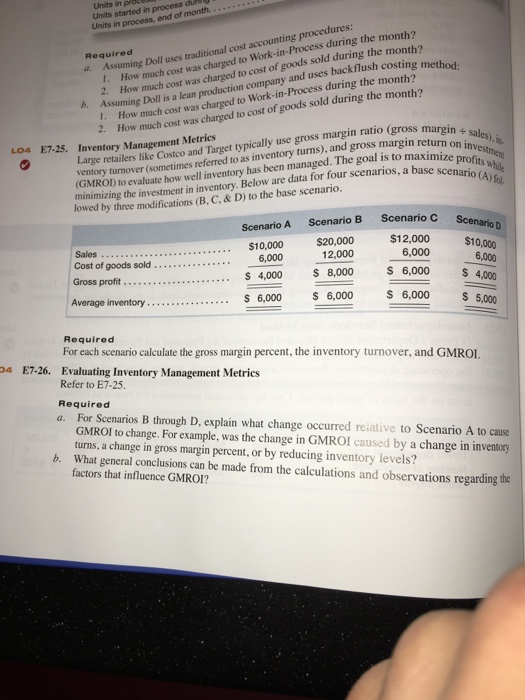 E7-26 is the problem I am trying to solve Assuming Doll uses