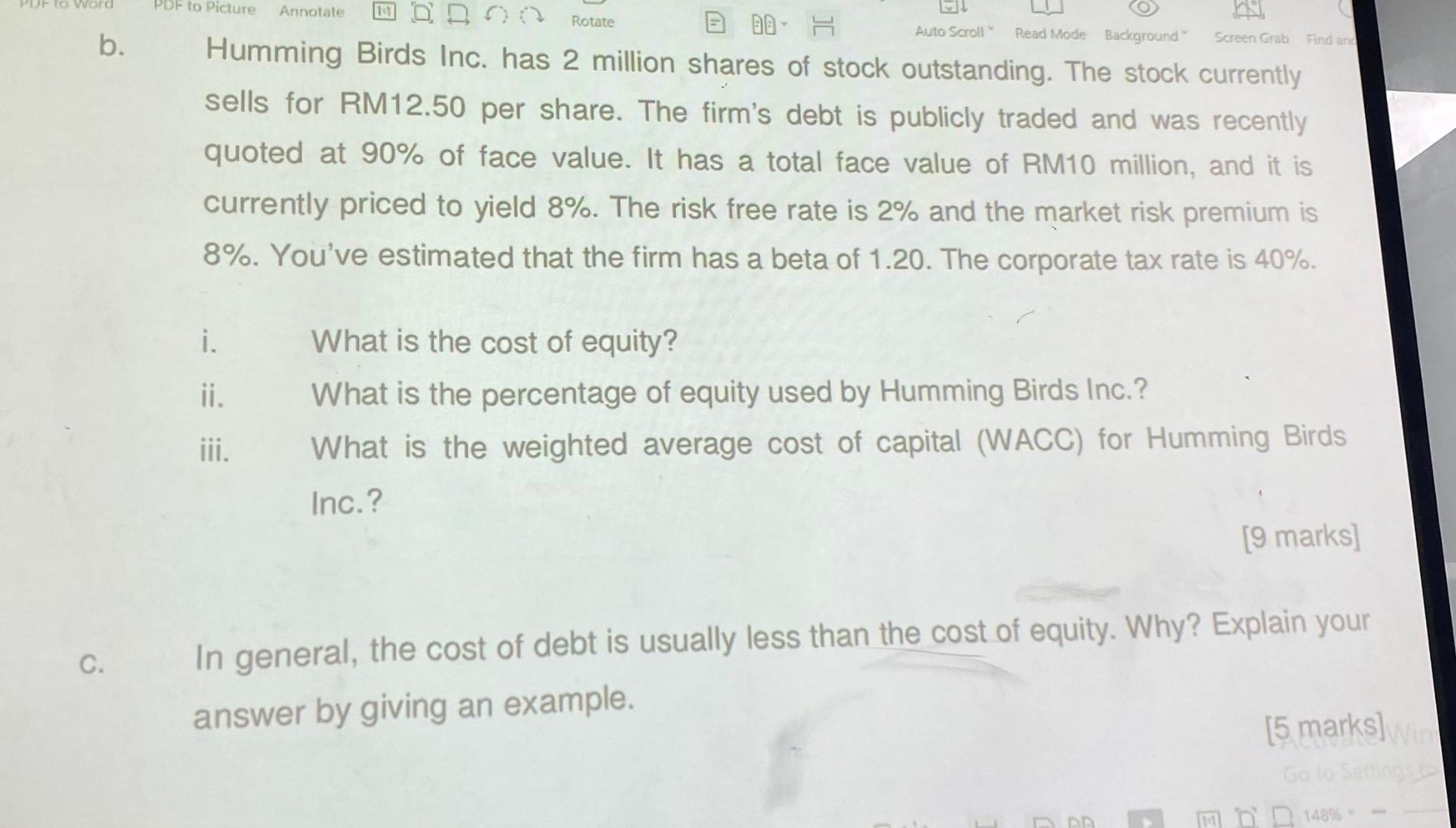 b. C. 0000 Rotate 8 00- H Auto Scroll Read Mode