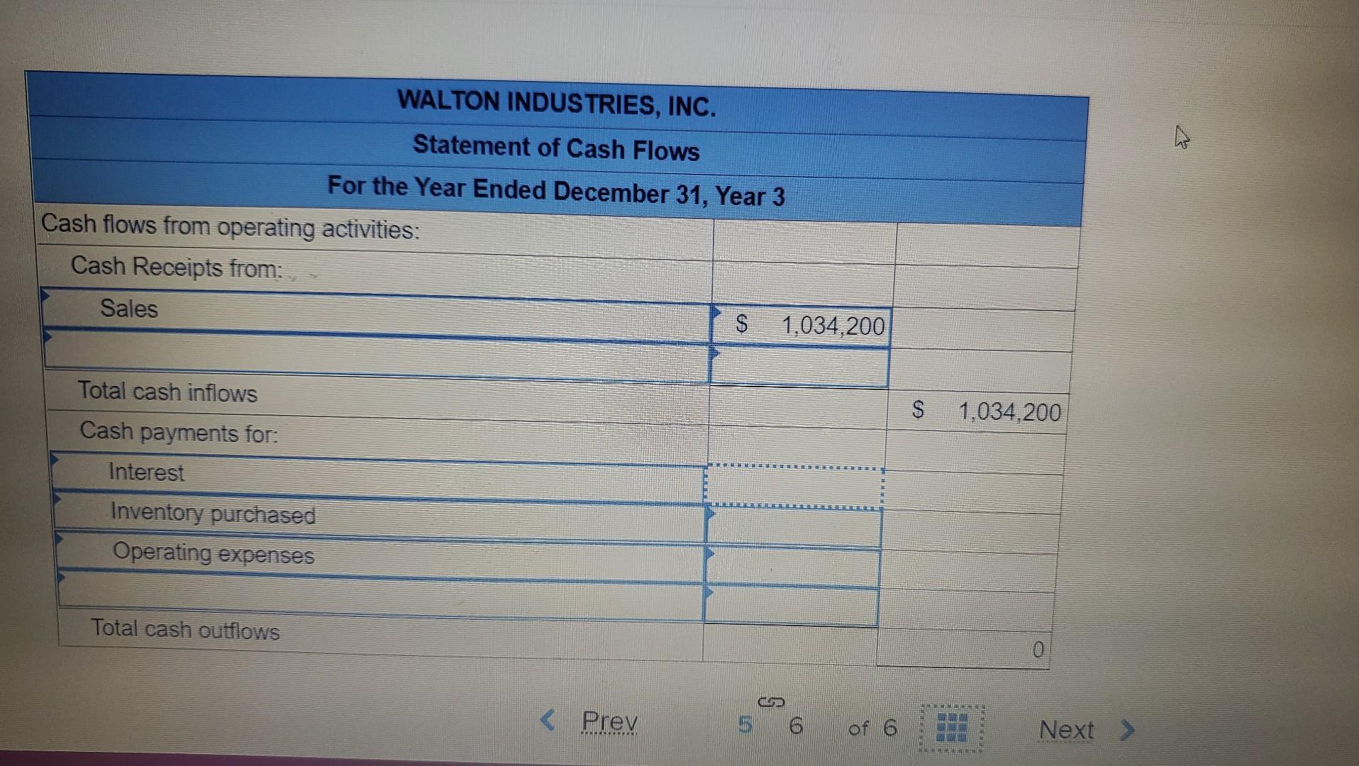Purchased new equipment for $222,000. 4. Sold marketable securities that were classified