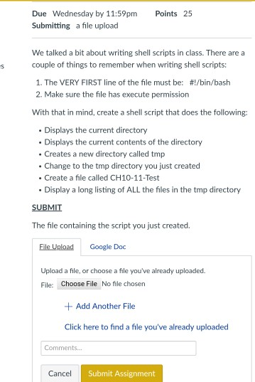  using Linux/Unix, using Ubuntu on virtual box, thank you Due Wednesday