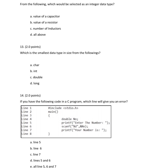 C program below includestdio.hu ain) 4B int grade; int John Smith; int