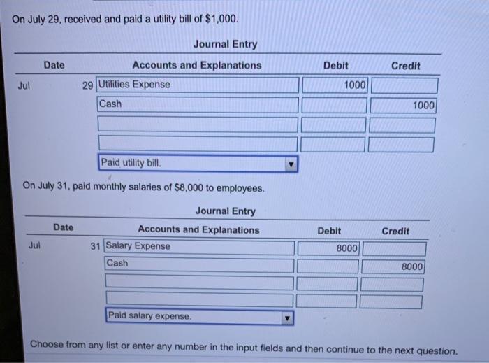 architect Barbara Brown completed the following transactions during the latter part of