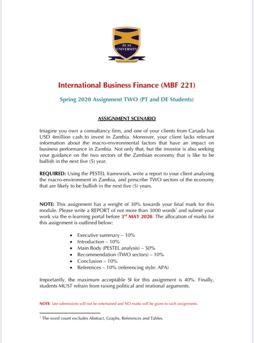  REQUIRED: Using the PESTEL framework, write a report to your client