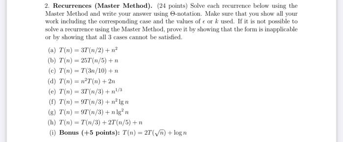 algorthams solve e, f , g , h , i with clear