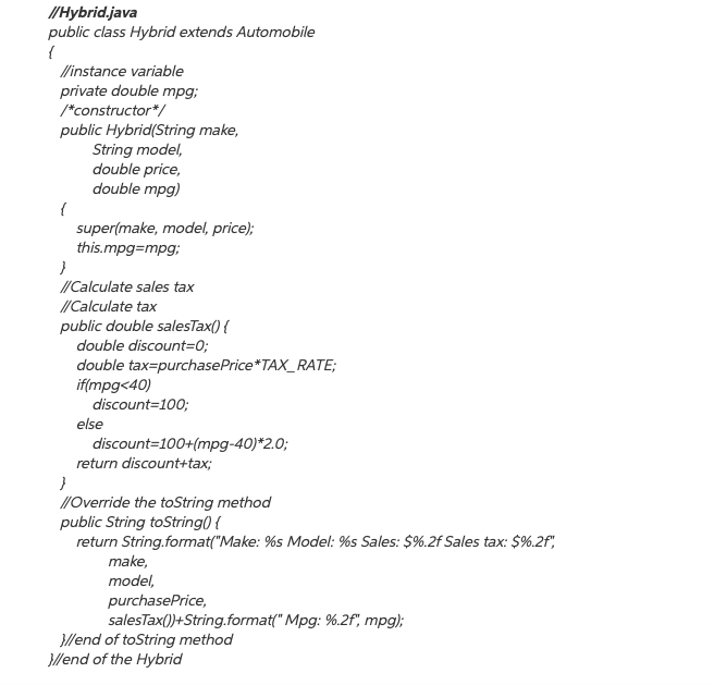 a program that computes the sales tax for a collection of automobiles