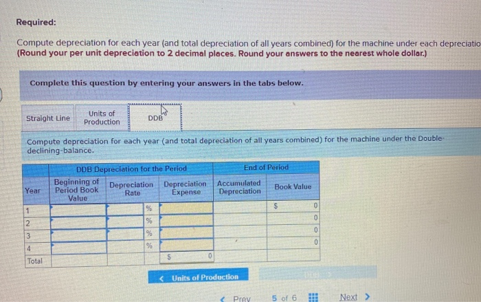 the machine will produce 482,000 units of product during its life. It