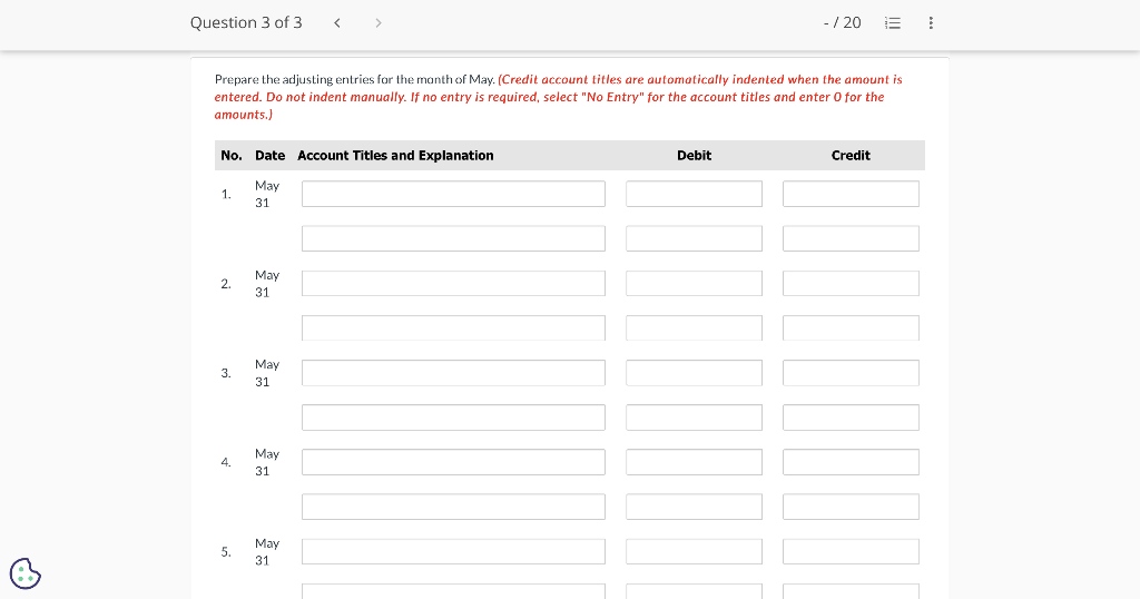 31 is as follows. In addition to those accounts listed on the