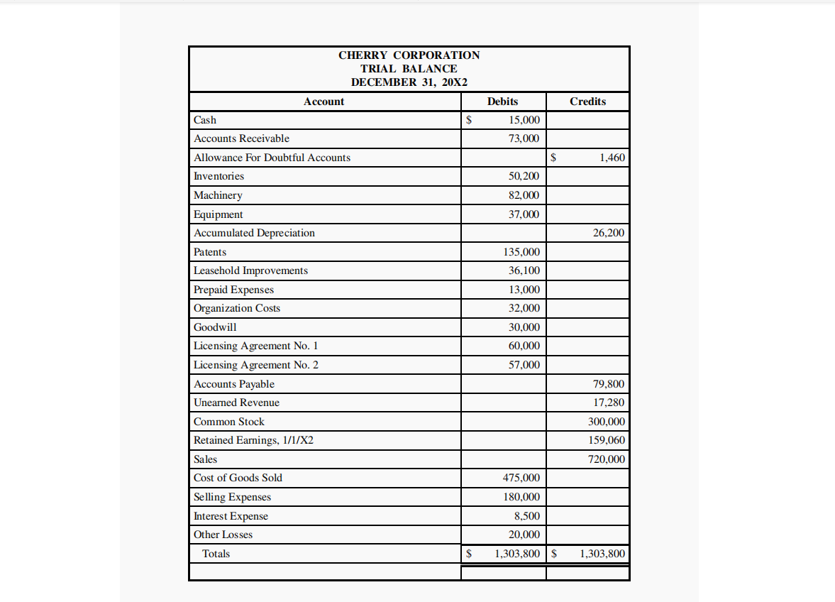 20X1. The corporation's financial statements for its first year of operations were
