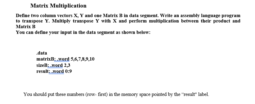 Please use MIPS assembly language for this program and make sure the