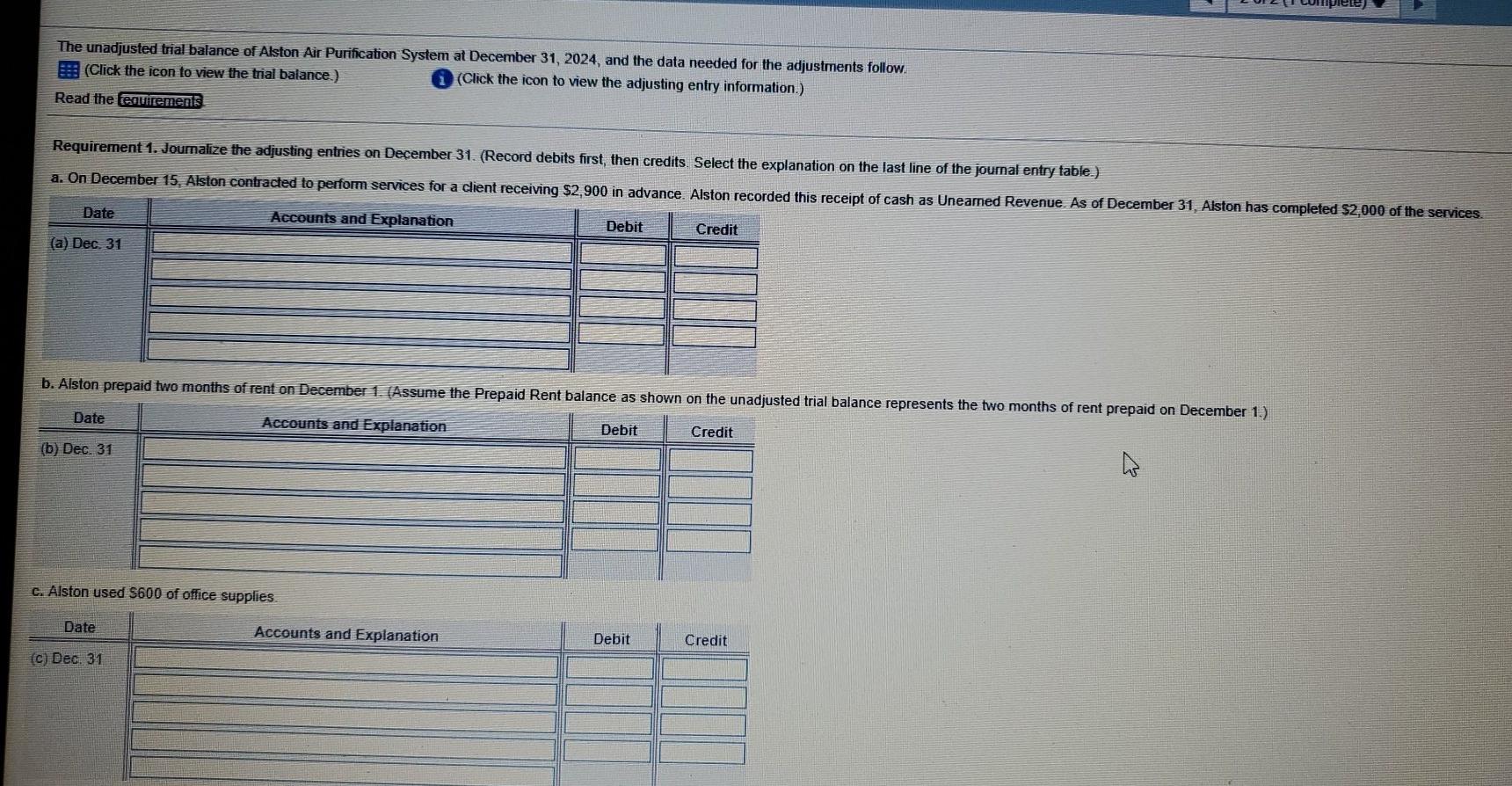 Depreciation Equipment Accounts Payable Salaries Payable Unearned Revenue S 4,200 2,800 2.900