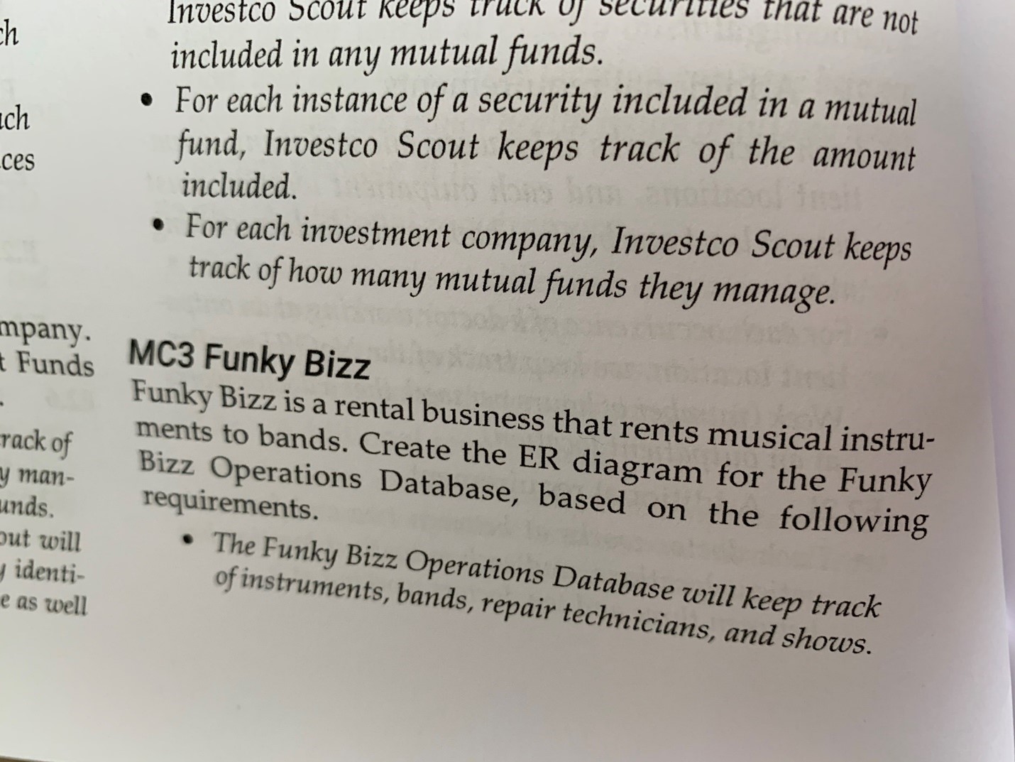 Create an ER diagram using ERDplus.com based on the listed requirements. included