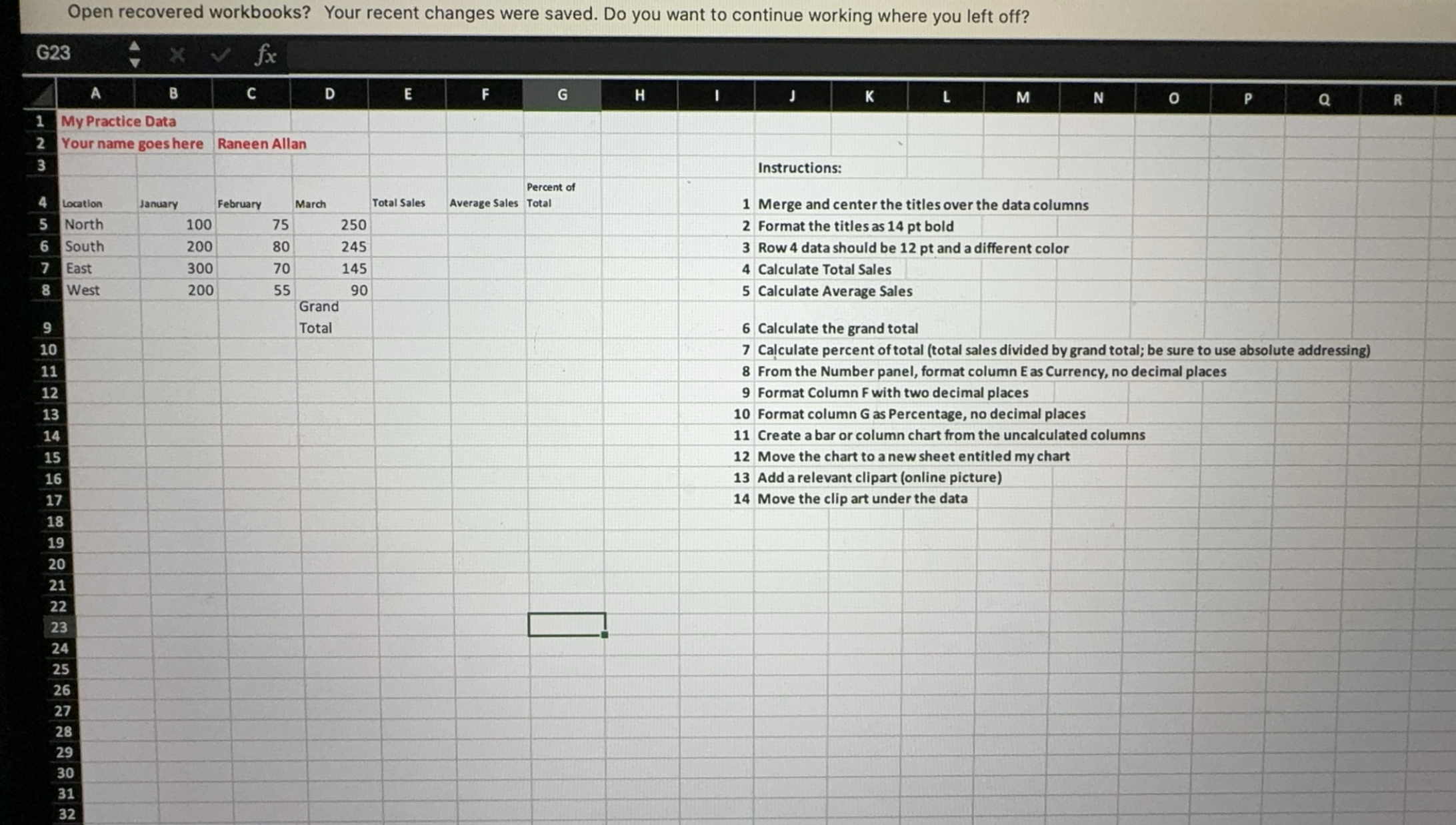  Open recovered workbooks? Your recent changes were saved. Do you want