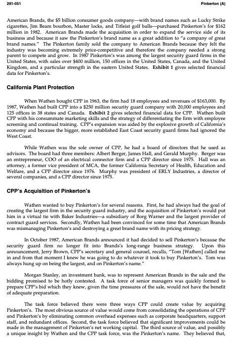 did you use the information about the only publicly traded security firm