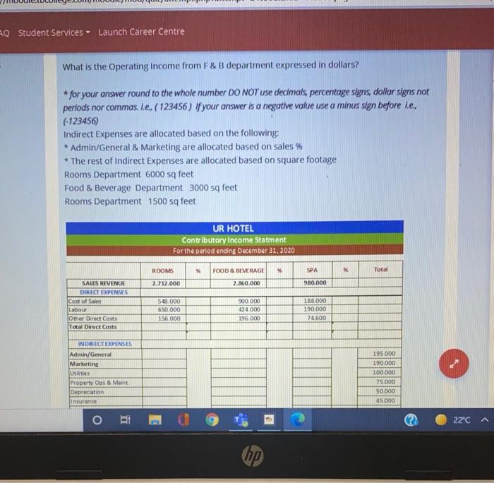  BQ Student Services - Launch Career Centre What is the Operating