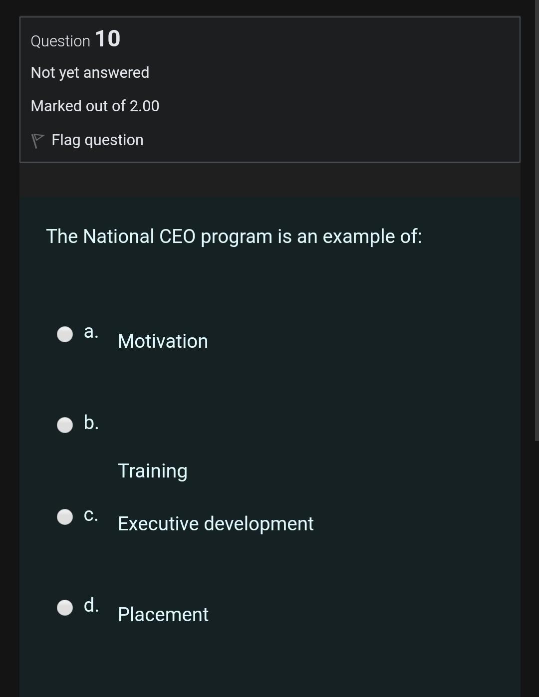 Marked out of 2.00 P Flag question Because of COVID-19, X company