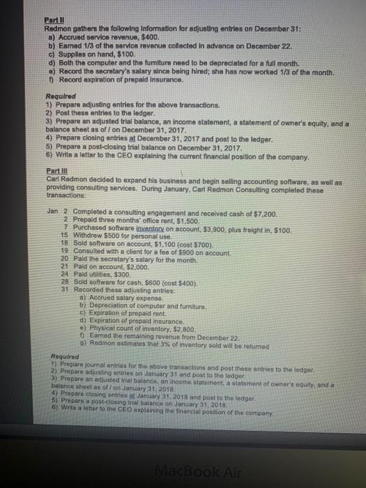 all work of the staff and senior accountants for accuracy and packaging