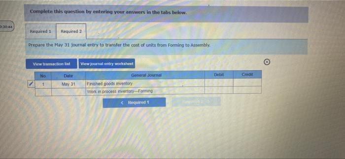Complete Cooler AN 100% Beginning work in process inventory Units started this
