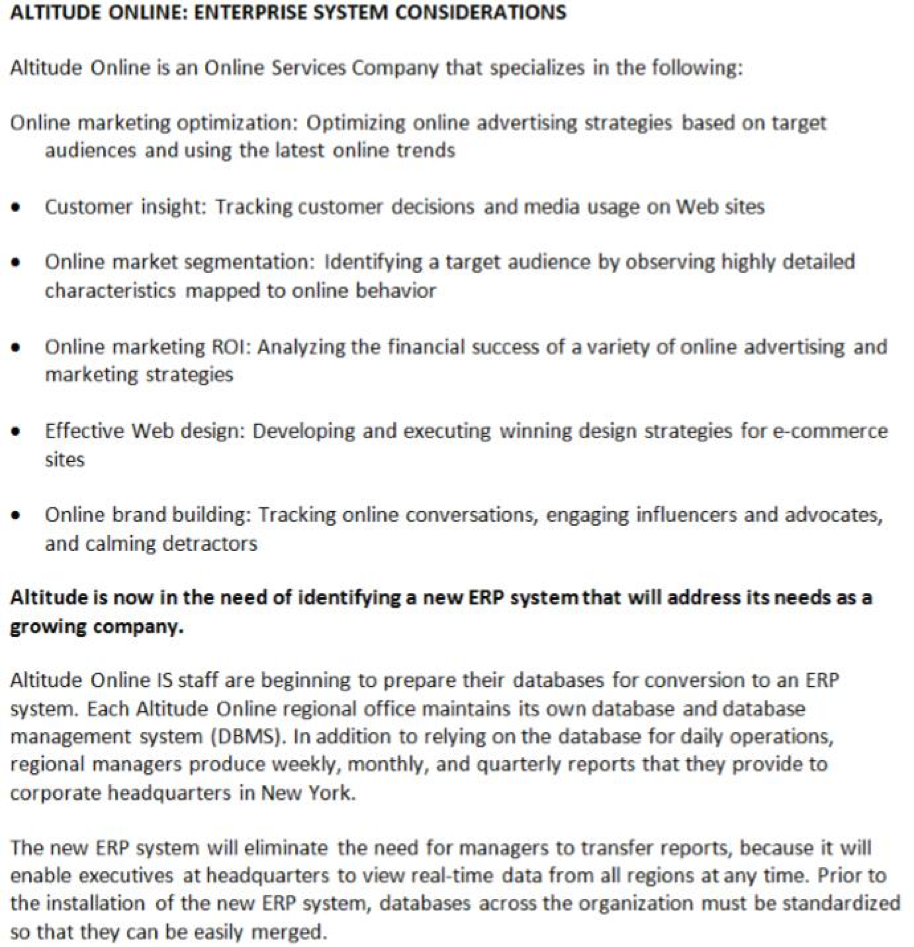 Part B Read the Case below and answer the questions that follow