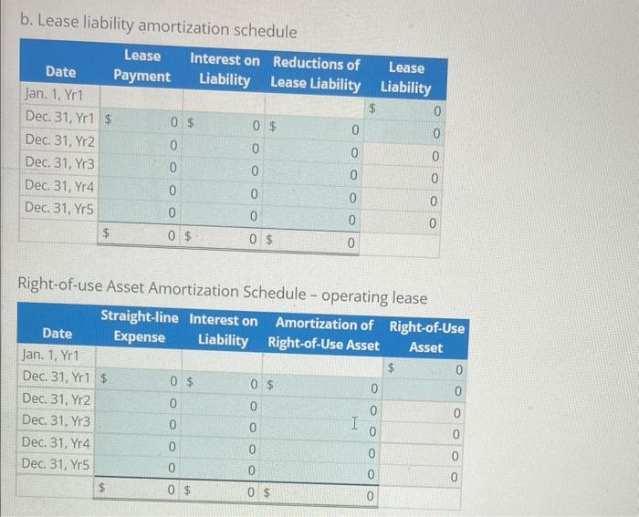 leased a piece of manufacturing equipment from E-So Co. with the following