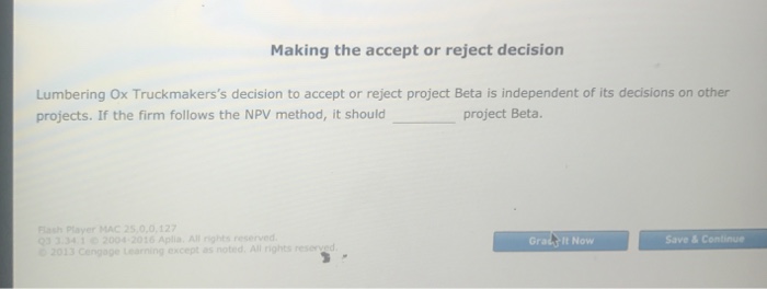 the NPV method The net present value (NPV) rule is considered one