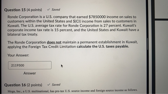 customers within the United States and $1480100 income from sales to customers